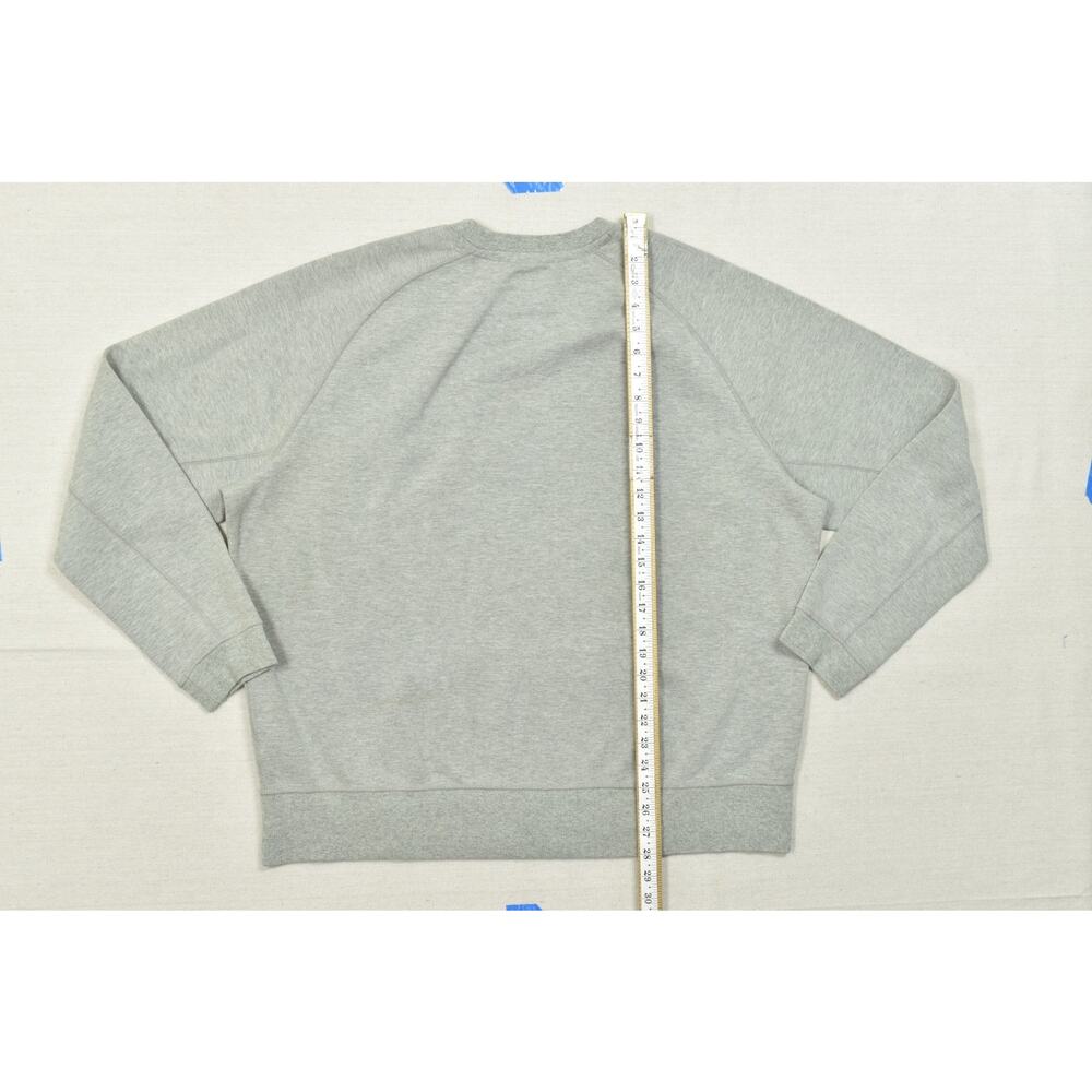 Nike Men's XXL Grey Tech Fleece Crewneck Sweatshirt Raglan Sleeve Front Kangaroo - Picture 5 of 8